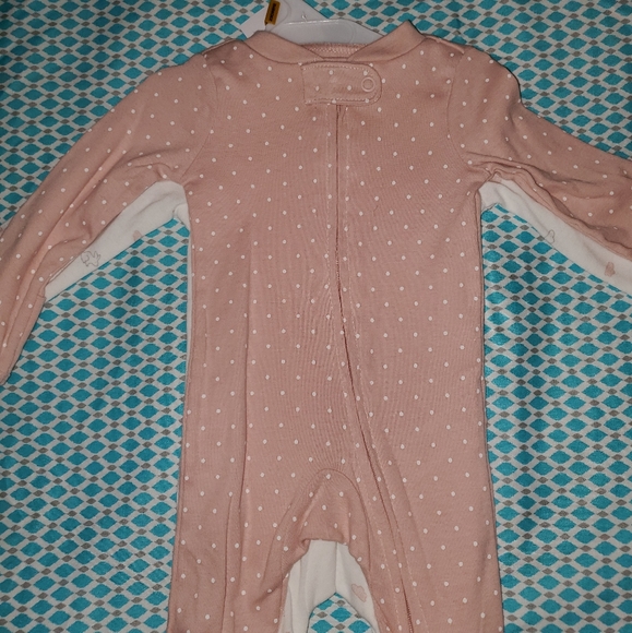 Set of two Carter white and pale pink Size NB - Picture 2 of 3